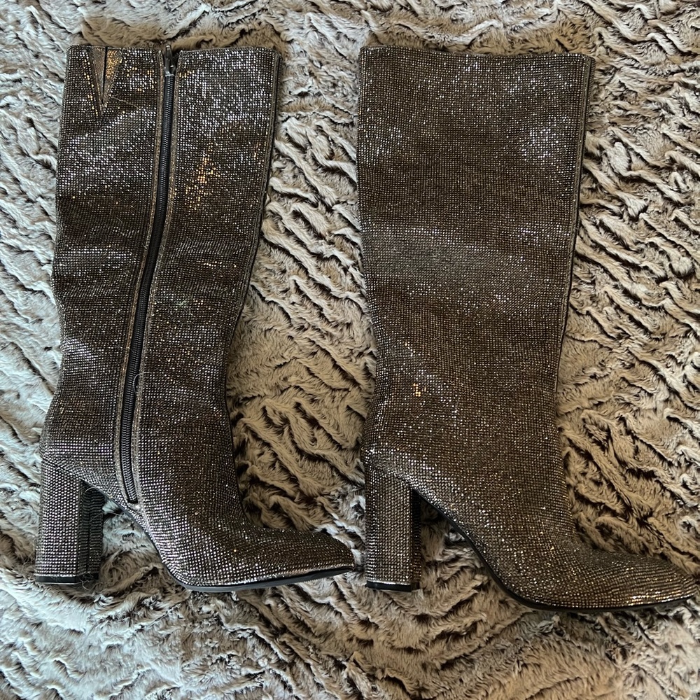 Brand new never worn INC Boots size 7, super fun sparkly boots- great for party